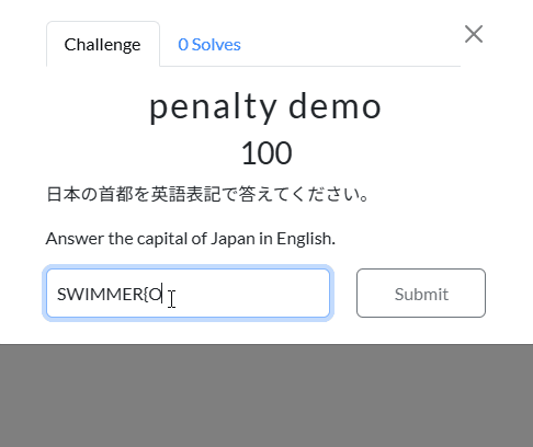 penalty demonstration